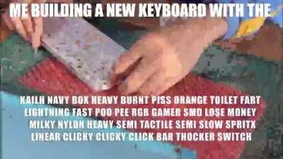 you've gotta put the ThickThock Slow Gold-plated FastActuate non pingy slelf lubricating springs for the bext experience!
