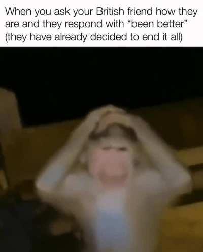 This is obviously a joke (I don’t have any British friends)