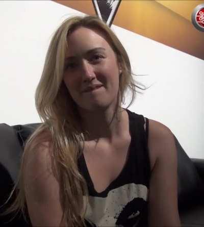Ashley Johnson thinking about lapping up your cum.