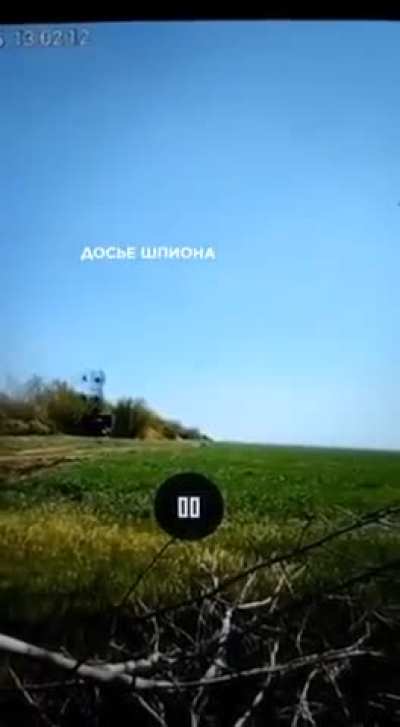 A Ukrainian drone strike on a mobile radar station (probably the P-15 Tropa) of the Russian Armed Forces. Kursk region, April 2025.