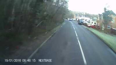 Truck crashes head on with car