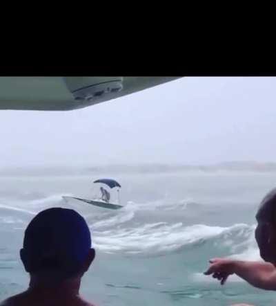 Taking the boat out in hurricane Sally