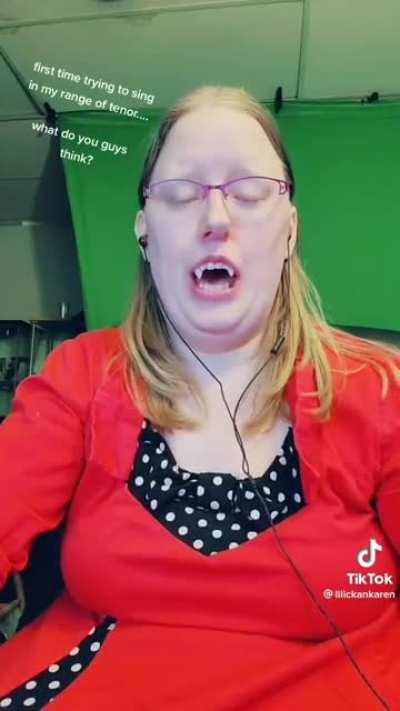 not the vampire teeth