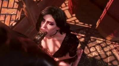 Yennefer sucking dick (Pewposterous) [The Witcher]