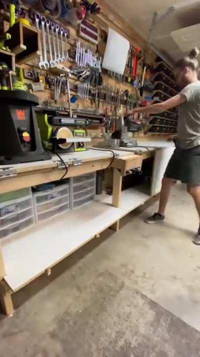 I was told you might like my flip top workbench over here