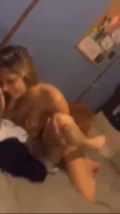 She Doesn’t Care Who Watches Her Snog Her Crush