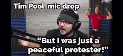 But but ... I was just a peaceful protester! 😭