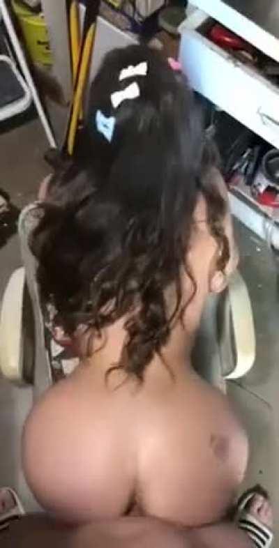 Homemade Porn - Big Ass Babe Lana Rhoades Fucked on The Chair