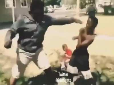 bro got knocked down by Kevin Hart