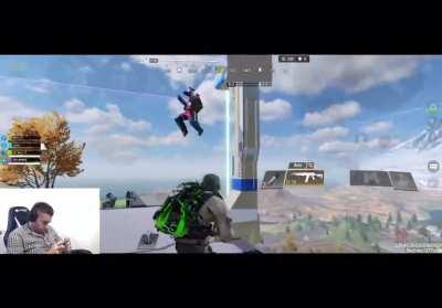 Fix the animation when enemies zip-line up or land down on you from the air. This guy clearly had the advantage and lost the fight cuz things like this still exist.