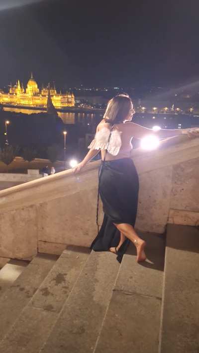 Ethereal beauty on the steps