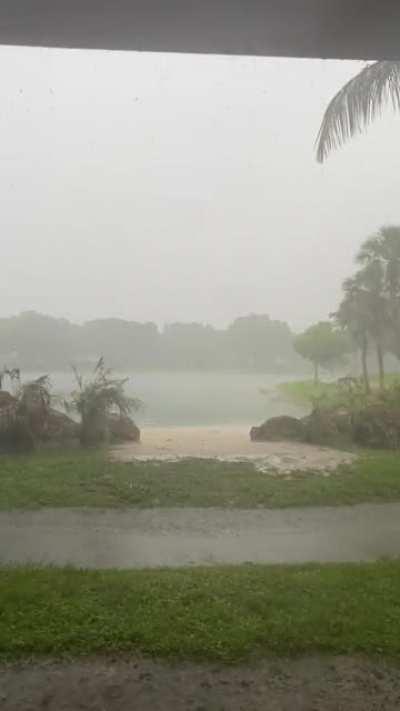 And down came the skies