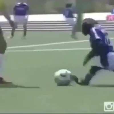 Monke playing soccer