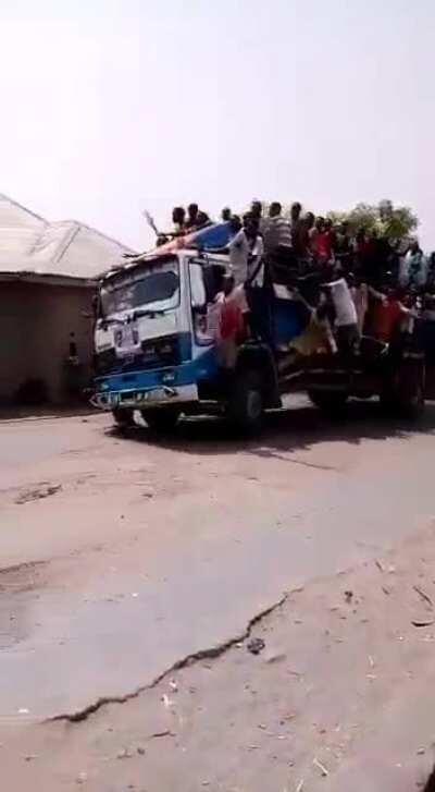 Very confident in his driving