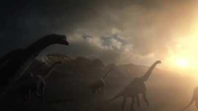 Haach...Haato... wipes out the dinosaurs (colorized)