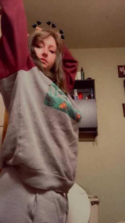 I see baggy sweaters and titty drops in your future! ❤️