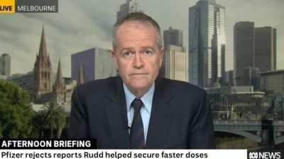 Bill Shorten calls the Vaccine rollout a 'Shit Show' on Afternoon Briefing