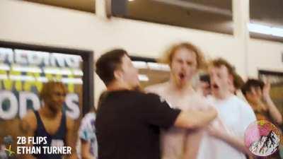 Crazy mix of martial arts and flips, the sport is called Tricking