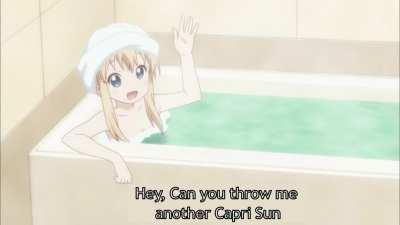 Can you throw me another Capri Sun?