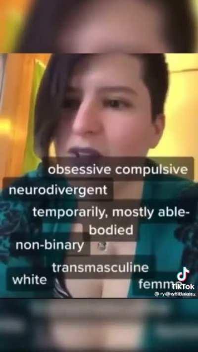 damn this person’s on their way to win the oppression olympics