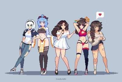 My pixel girls