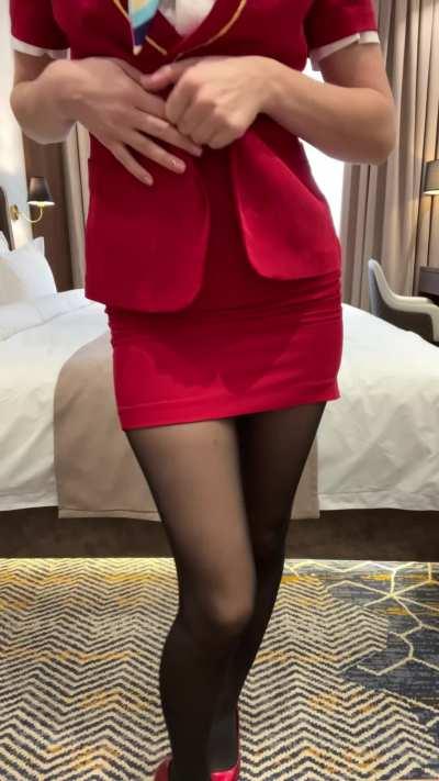 Here is your naughty cabin crew