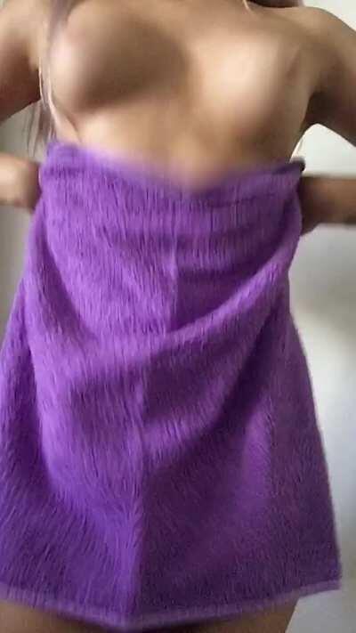 Whoops dropped my towel