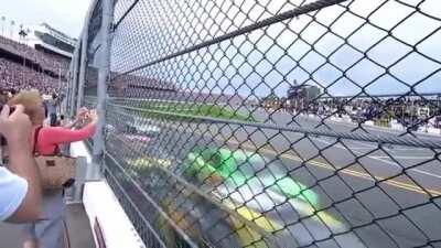 Watching on TV doesn't do justice to how fast these Nascar cars are racing