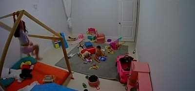 Got so scared the baby learned to walk