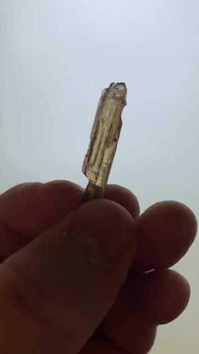 A Baxao tourmaline exhibiting good pleochroism. Both pyroelectric and piezoelectric tourmaline has always classically blown my mind.