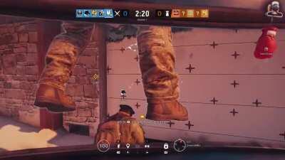 I had no idea you could repel there, just thought BlackBeard was actually floating away.