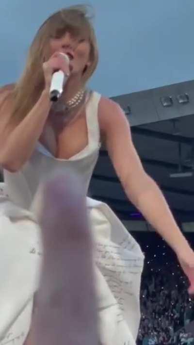 Tits almost bursting out 