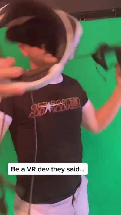 Be a VR dev they said…