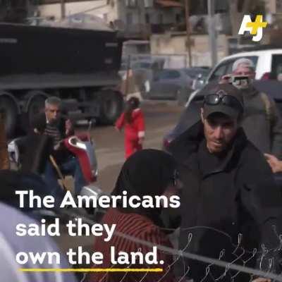 American Jewish settlers kicking a Palestinian family out of their house in the west bank