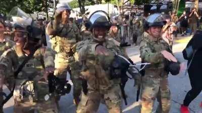 The Georgia National Guard dancing the 