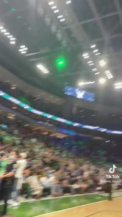 A very Wisconsin moment at a Bucks game