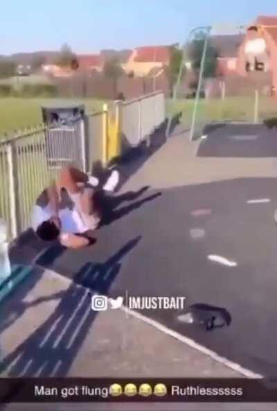 Let me speed up this carousel with my scooter, WCGW?