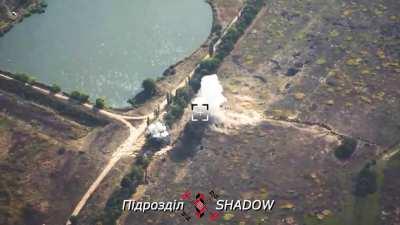 Himars strikes on russian polygon, 48.18635, 37.90818, Sep 2023