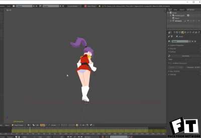 Pilot Turanga Leela in Low Poly