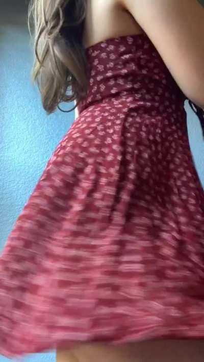 this sundress is a bit risky to wear in public.. 😇