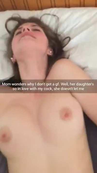 You can see the bliss on her face she has while getting fucked by her step brother