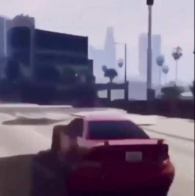 GTA pedestrian uses king crimson