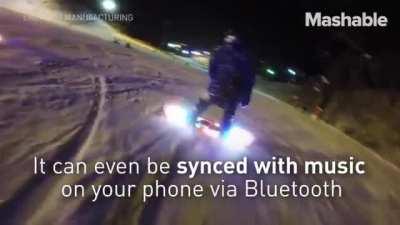 LED snowboard with 'trick detection'