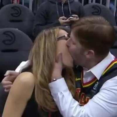 Kiss cam gone too far
