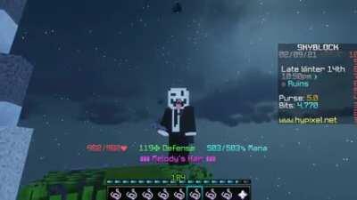 Playing Megalovania on melody hairs!