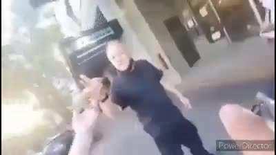 POS streamer annoys an old guy repeatedly and gets pepper-sprayed.