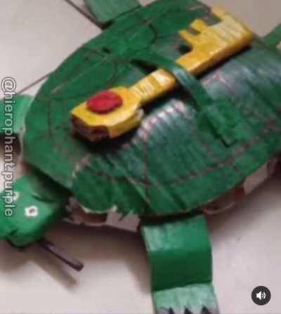 And then he turned himself into a turtle