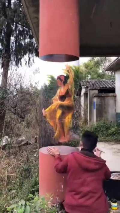 That's way better than the tunnels Wile E. Coyote did