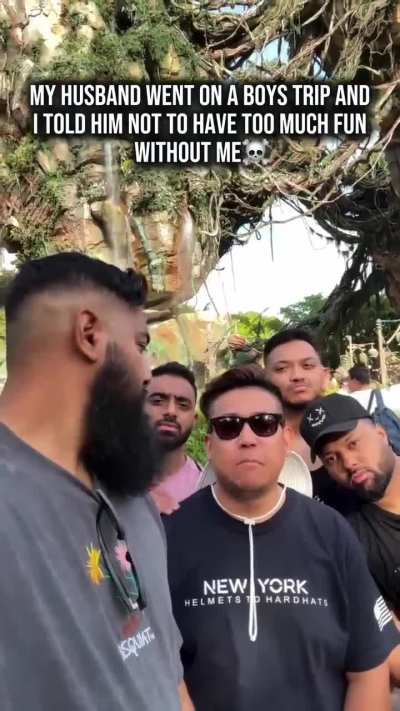 My husband went on a boys trip & sent me updates with how the trip was going 😂