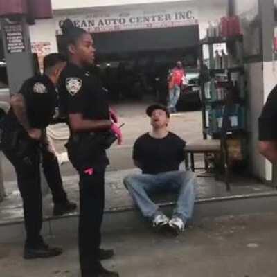 Serbian police arrested a tourist guy for being white.